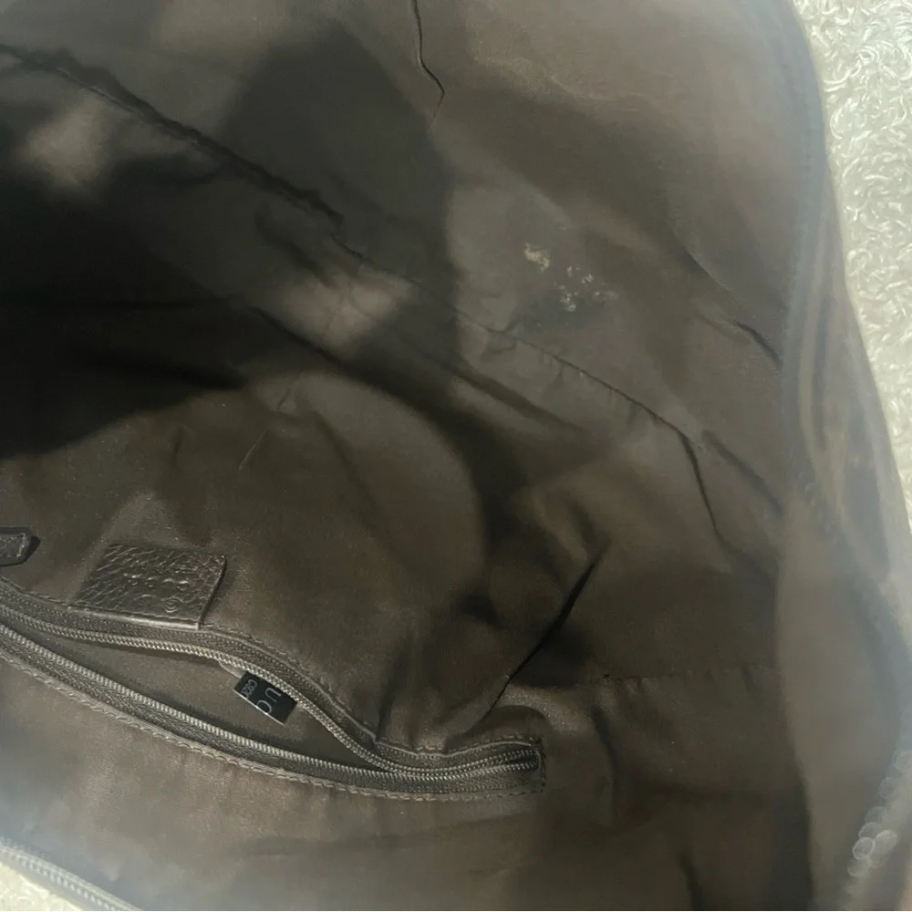 GUCCI Brown GG Canvas Hobo Handbag